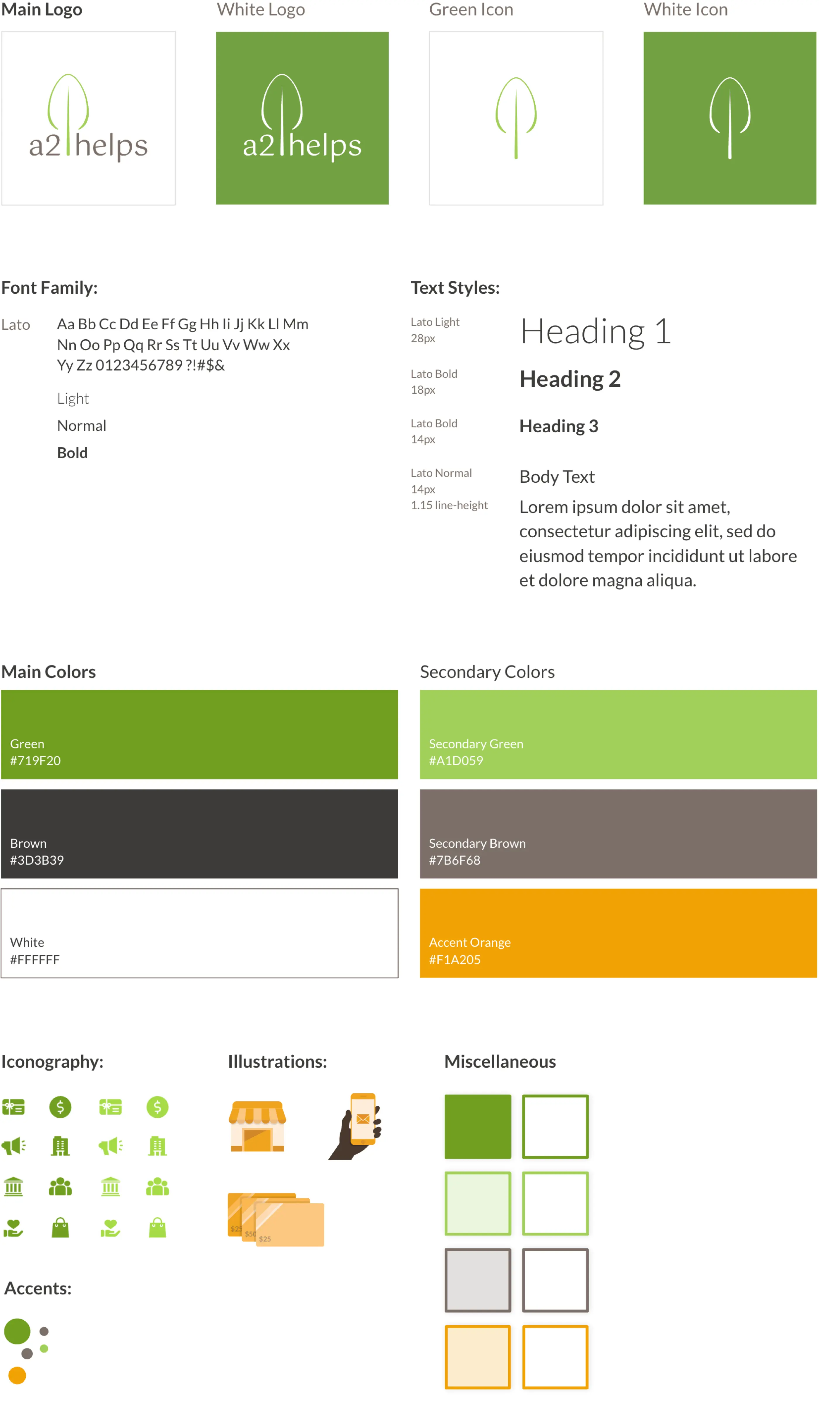 The A2Helps style guide